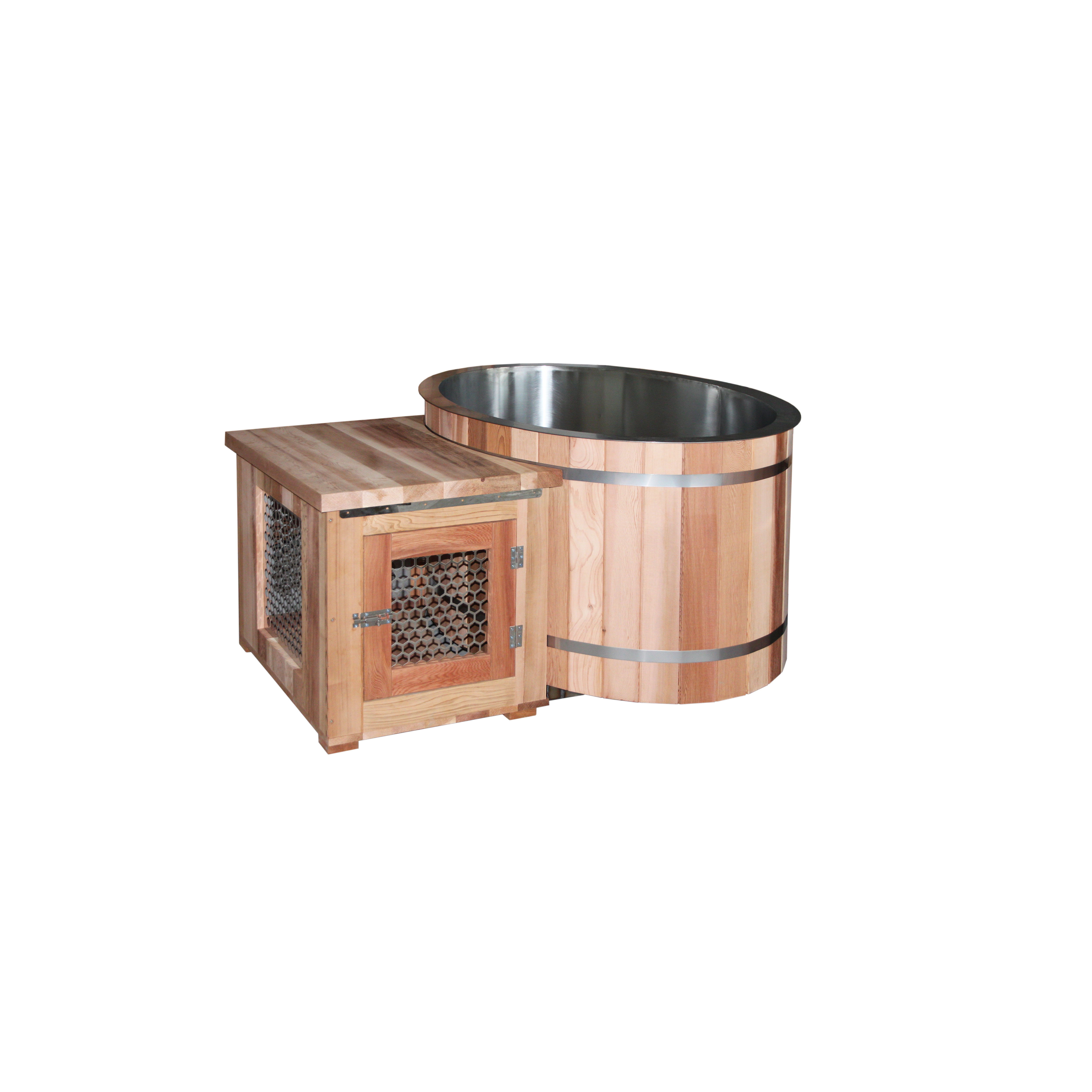 Portable Wood Cold Plunge Ice 